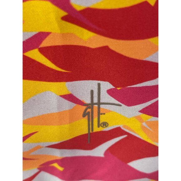 Guy Harvey Women Orange / Multicolored Panel Shorts Size L NWT - Picture 5 of 9